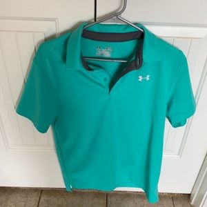 NWOT Small Teal Under Armour Polo